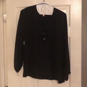 Lily Pulitzer Elsa top in black
